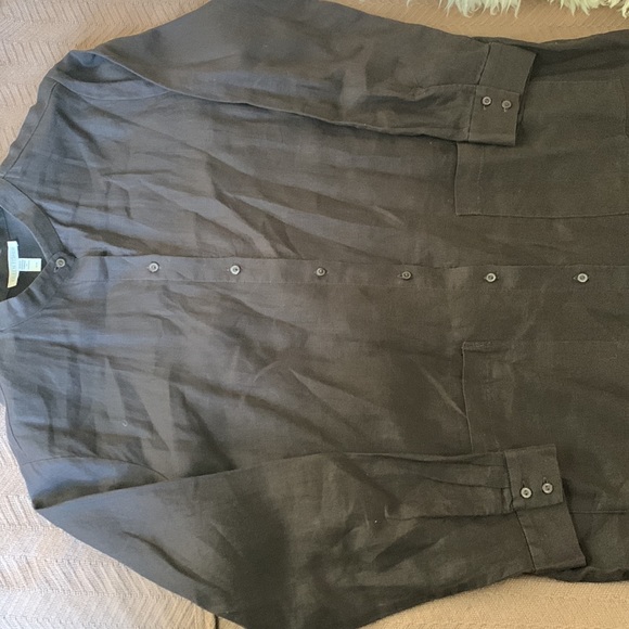 Eileen Fisher long linen chore coat - Picture 5 of 6